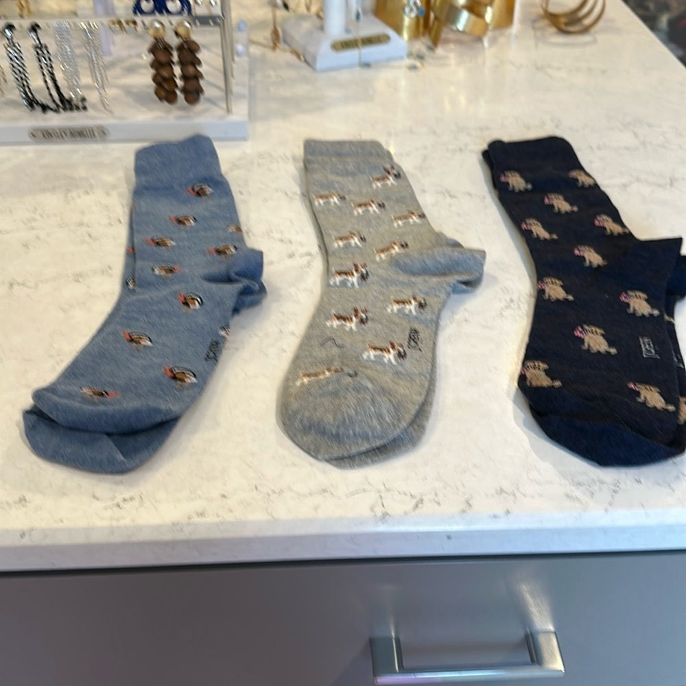 J Crew 3 pack Holiday socks​